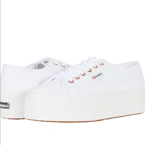 Superga 2790 COTW Rose gold/white EU 40 Women’s size 9 - Picture 1 of 6
